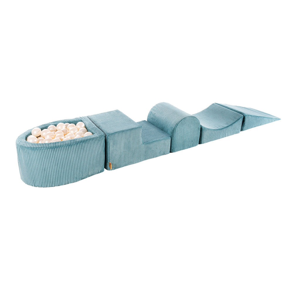 Esthetische Turquoise Foam Speelset met Kleine Ballenbak incl 100 Ballen