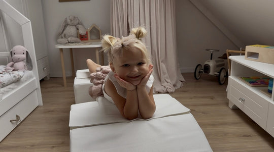 Soft play set 5 blocks Footbridge with Slide