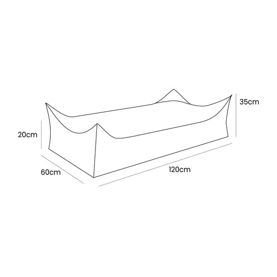 Esthetisch Poef Rechthoekig