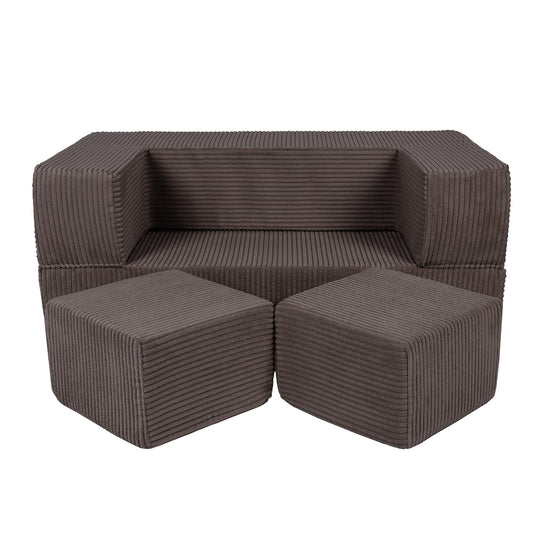 Esthetische Cube Kinder Speel Sofa Bruin
