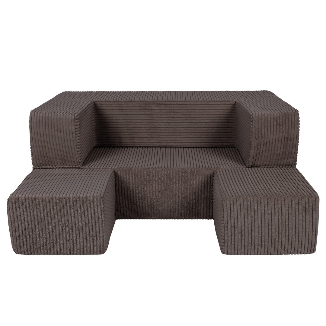 Esthetische Cube Kinder Speel Sofa Bruin