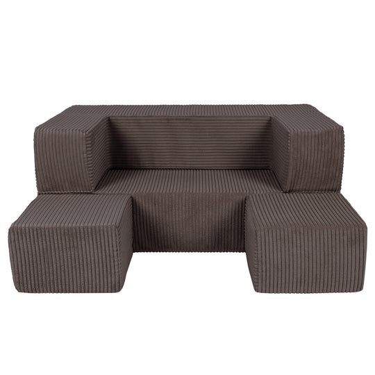 Esthetische Cube Kinder Speel Sofa Bruin