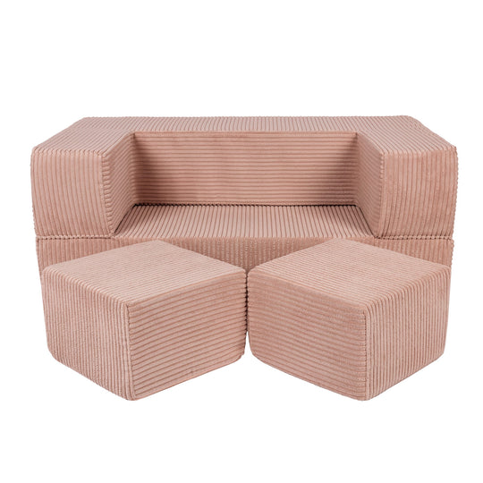 Esthetische Cube Kinder Speel Sofa Roze