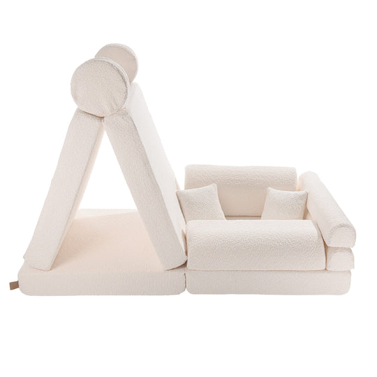 Play Sofa Boucle Premium White