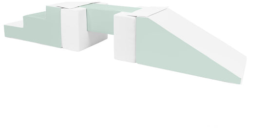 Soft play set 5 blocks Footbridge with Slide
