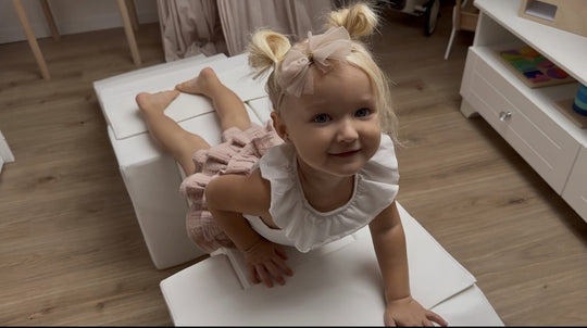 Soft play set 5 blocks Footbridge with Slide