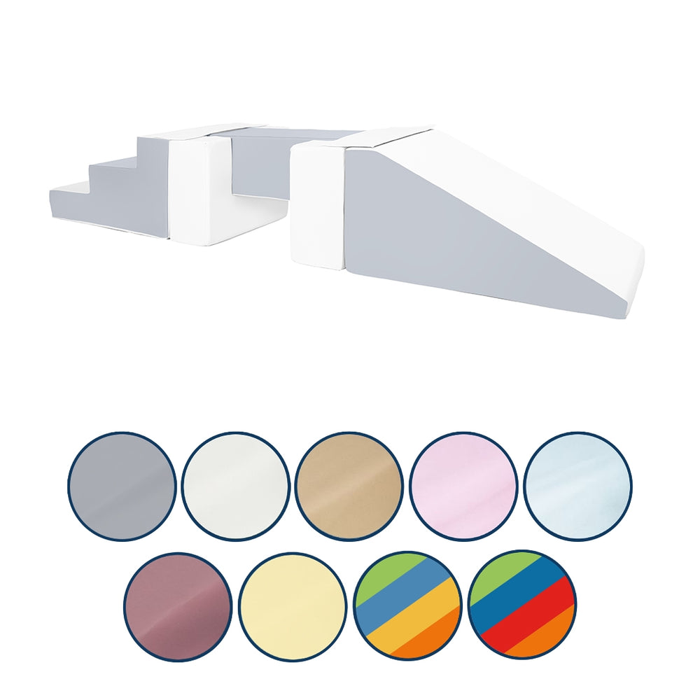 Soft play set 5 blocks Footbridge with Slide