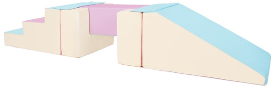 Soft play set 5 blocks Footbridge with Slide