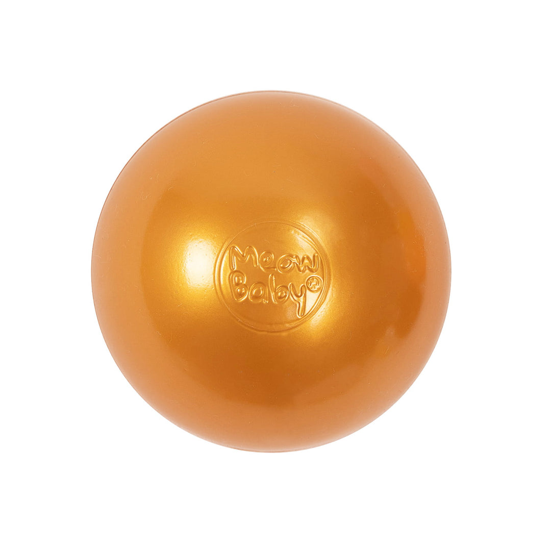 Soft Plastic Balls 7cm for the Ball Pit 50 pcs, Gold