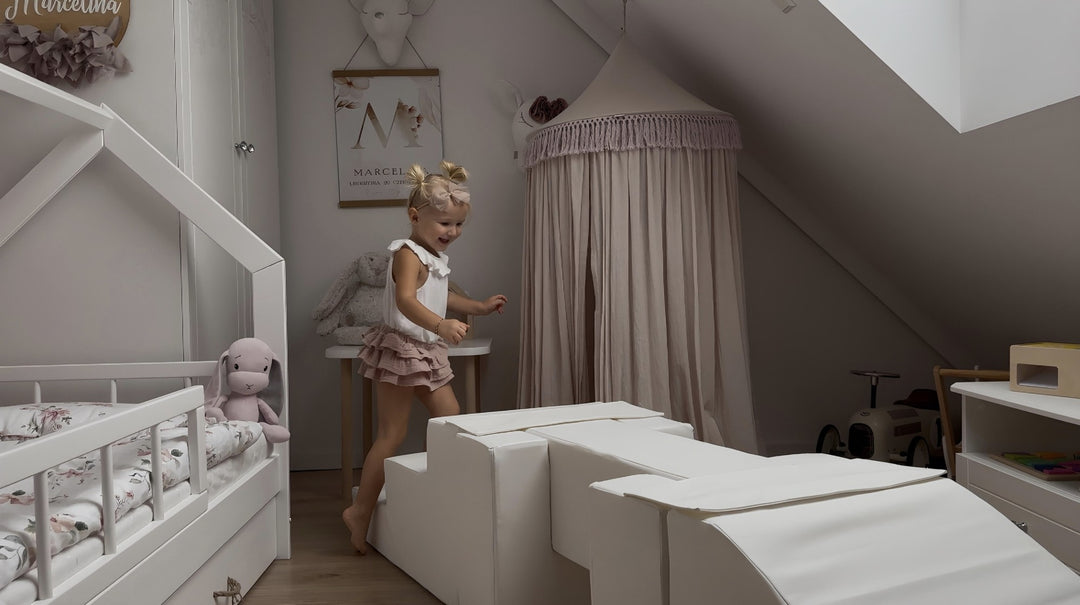 Soft play set 5 blocks Footbridge with Slide