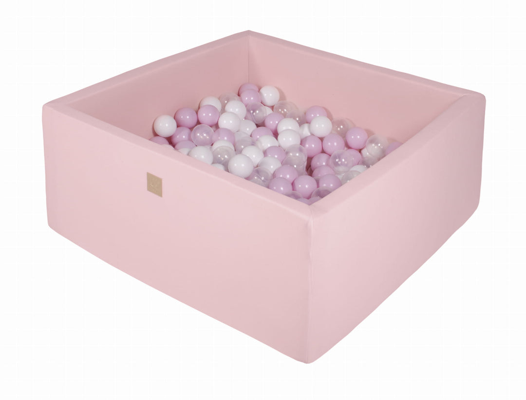 Cotton Light Pink Square Ball Pit