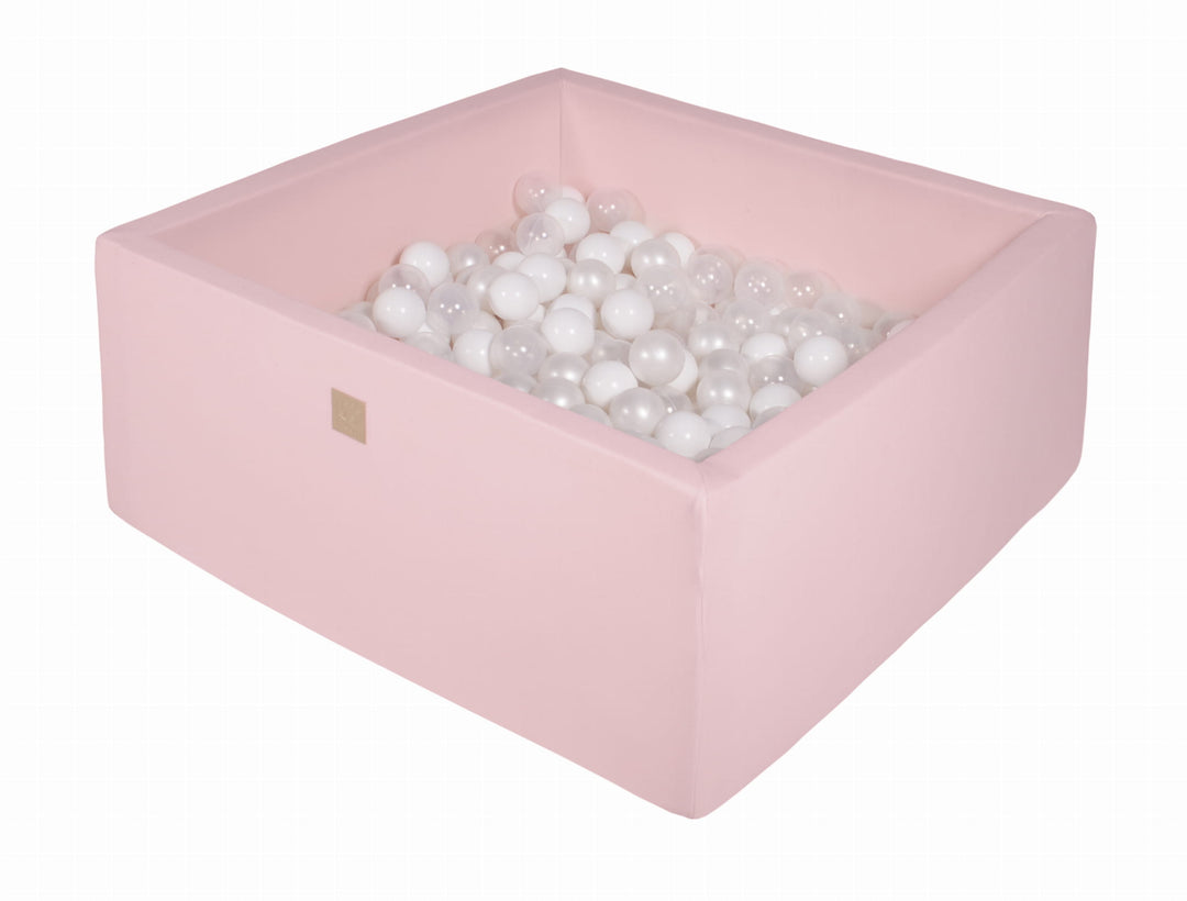 Cotton Light Pink Square Ball Pit
