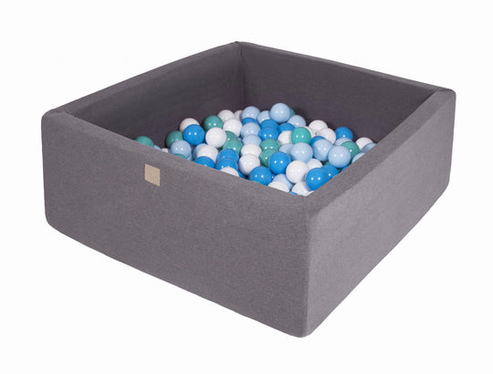 Cotton Gray Square Ball Pit