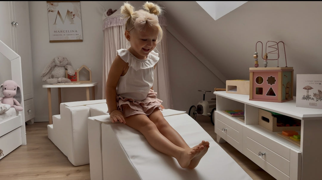 Soft play set 5 blocks Footbridge with Slide