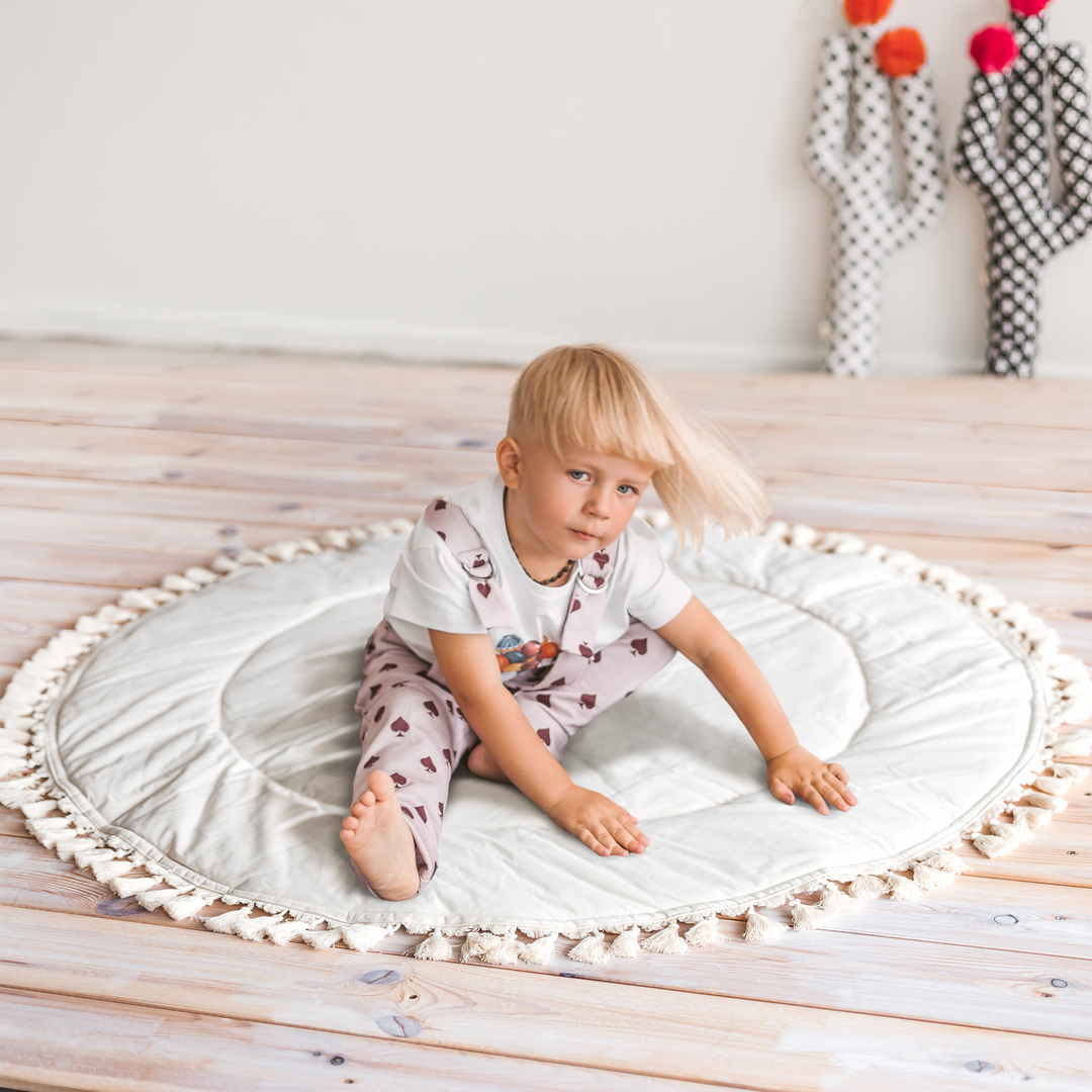 Kids Playmat With Tassel Border
