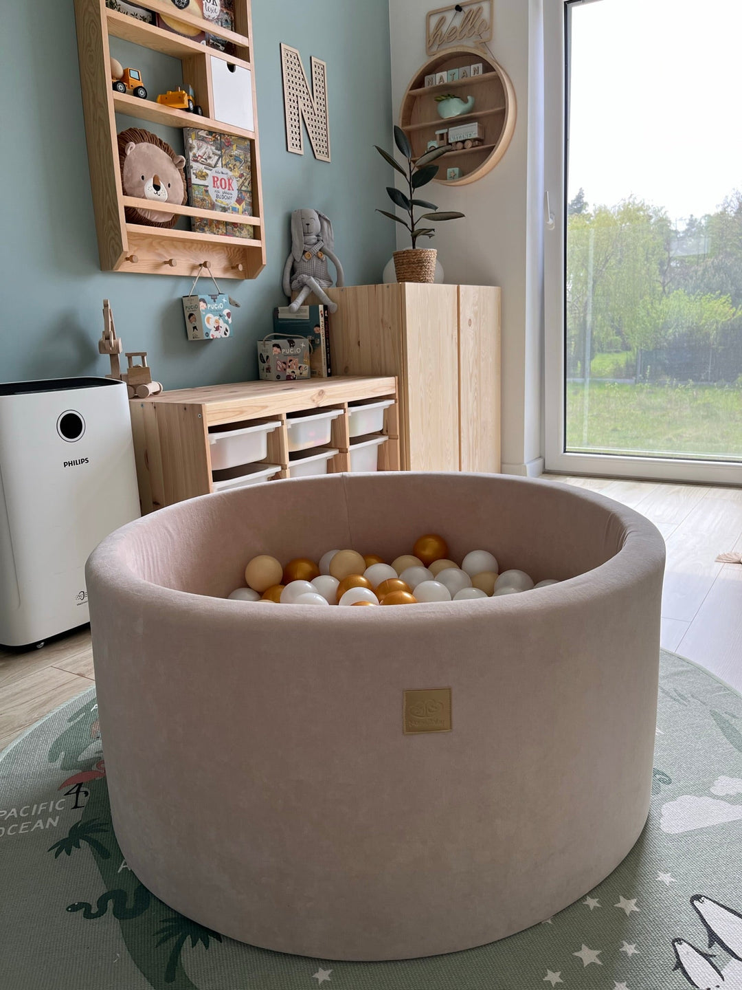 Velvet Ecru Ball Pit