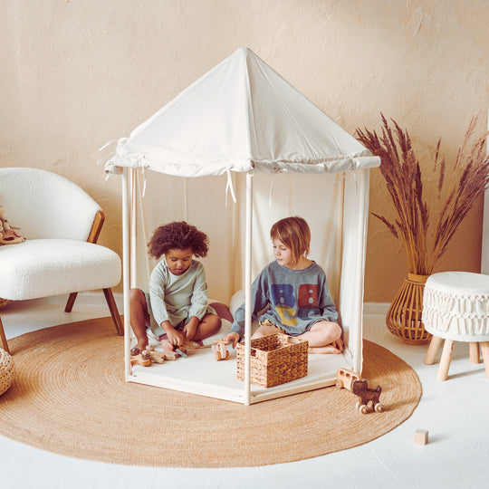 Indoor Playhouse Tent in Pavilion Shape with Floormat