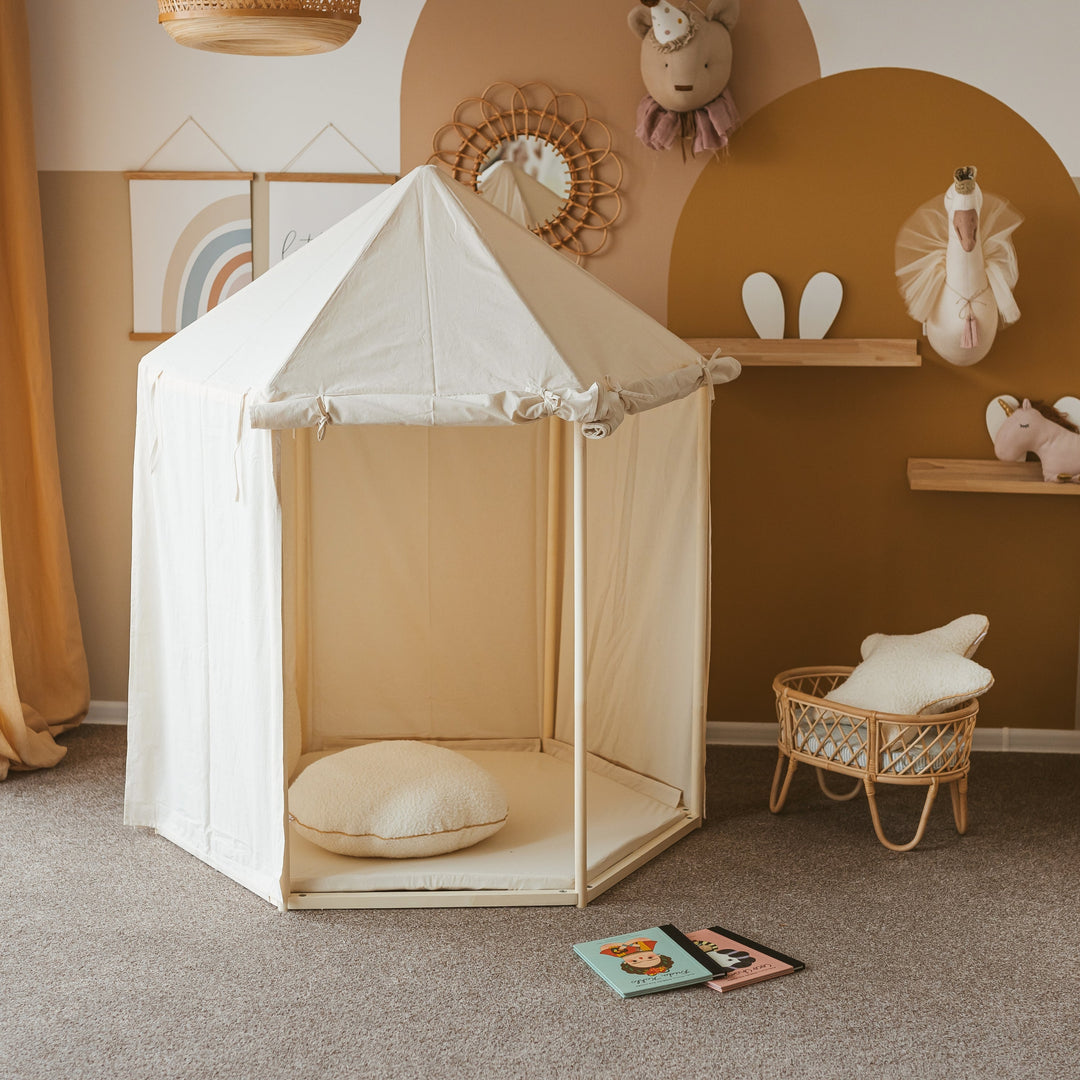 Indoor Playhouse Tent in Pavilion Shape with Floormat