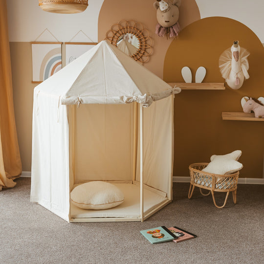 Indoor Playhouse Tent in Pavilion Shape with Floormat