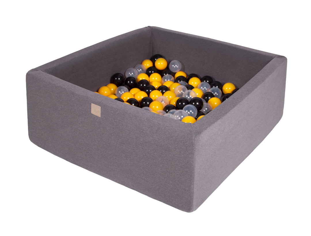 Cotton Gray Square Ball Pit