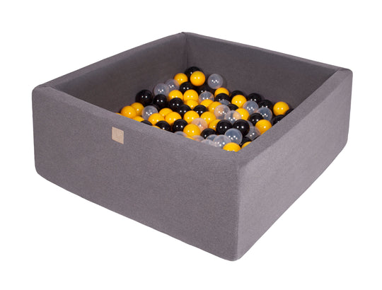 Cotton Gray Square Ball Pit