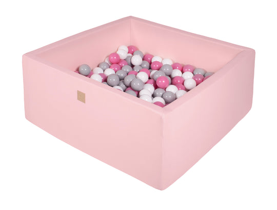 Cotton Light Pink Square Ball Pit