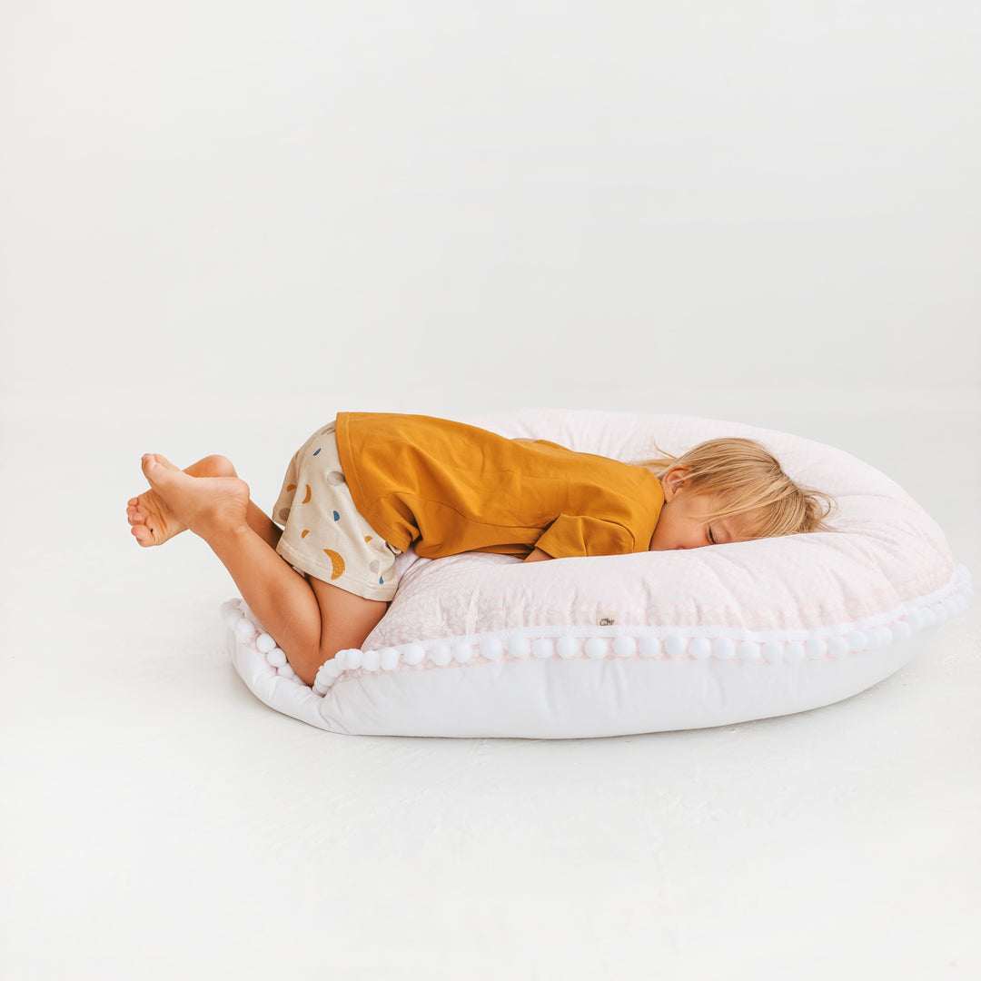 Groot Vloerkussen Rhombus Diamond Roze