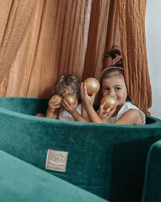 Velvet Dark Green Ball Pit