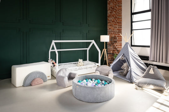 Ball pit + 300 balls, corduroy fabric