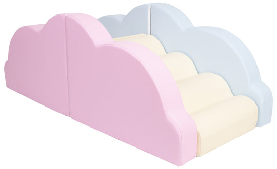 Ensemble de blocs nuageux - Aire de jeux en mousse avec marches pour enfants