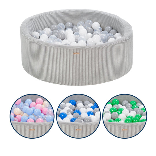 Ball pit + 200 balls, corduroy fabric
