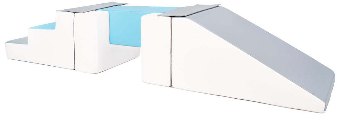 Soft play set 5 blocks Footbridge with Slide