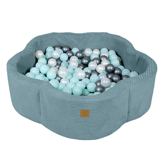 Aesthetic Turquoise Flower Foam Ball Pit