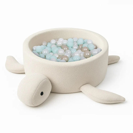 Boucle Turtle Ball Pit for Children - Cheesecake Cream Beige