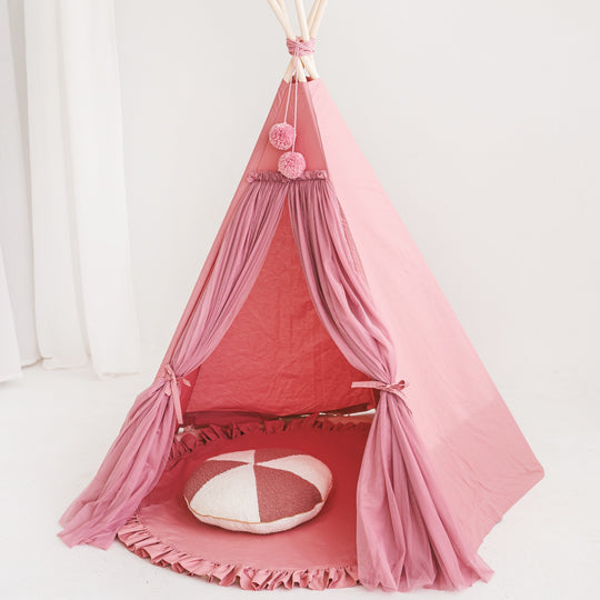 Fairy Kids Play Tent With Tulle in Rose